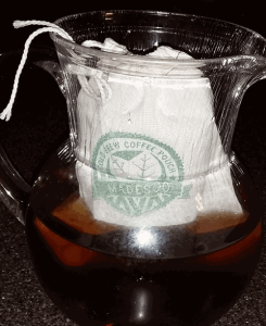 Madesco cold brew coffee in pitcher - Cold-Brewed Coffee Filters