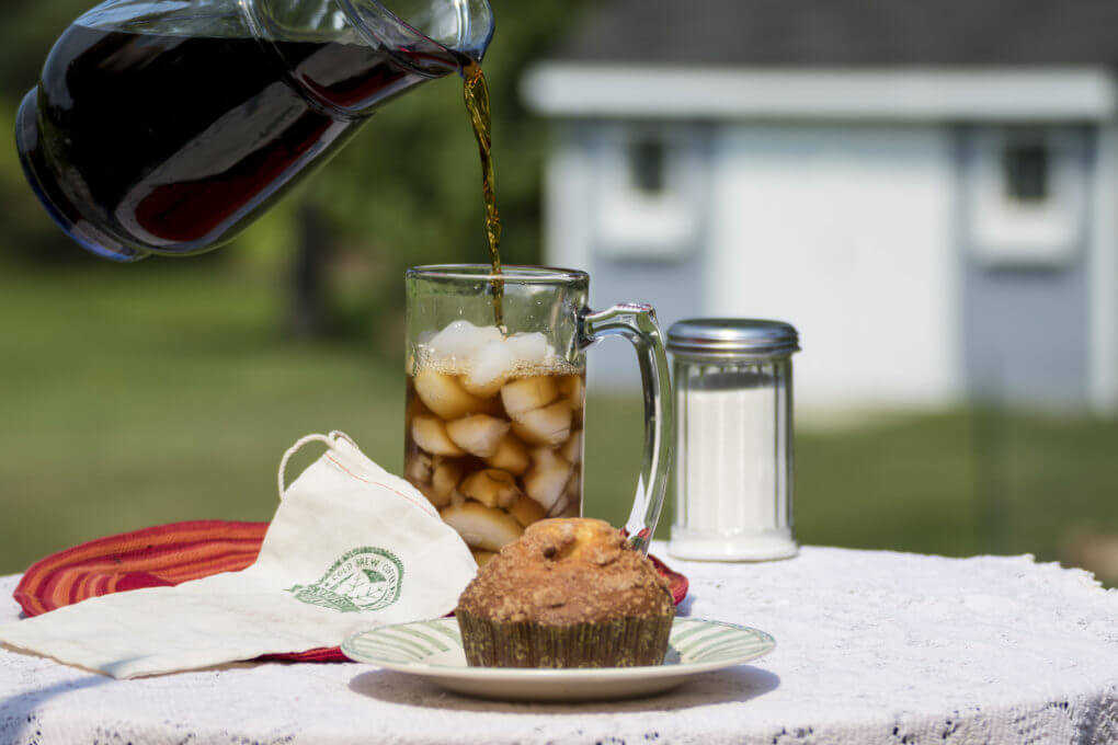 Cold Brew Coffee poured into a glass