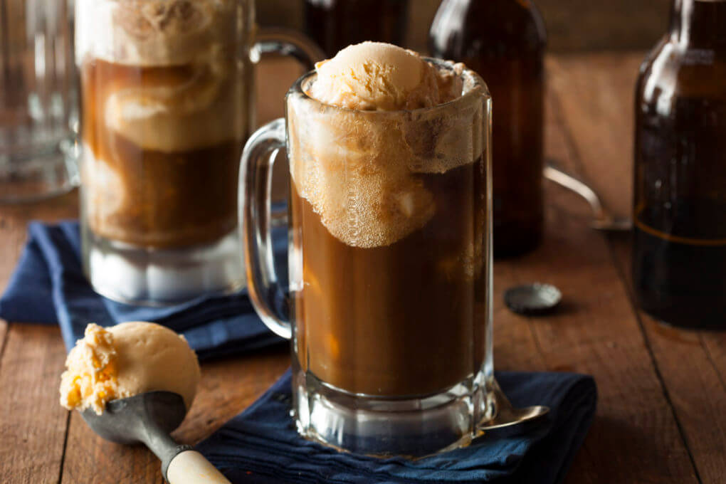 Caramel Coffee Ice Cream Float