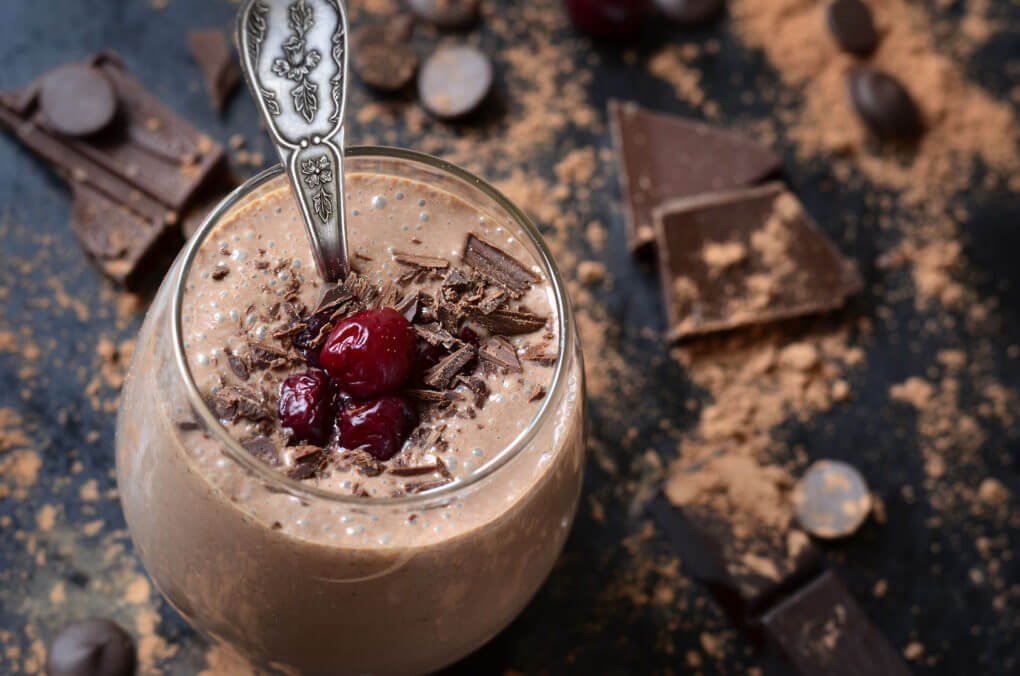 cherry coffee smoothie