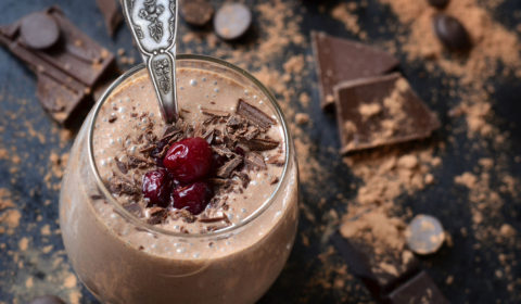 cherry coffee smoothie