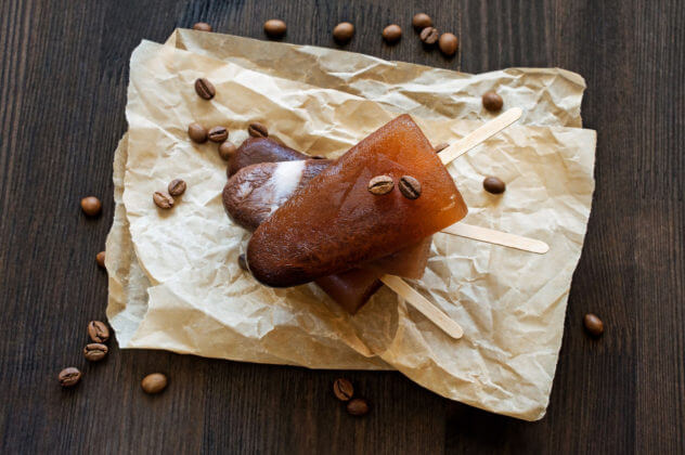 Cold brew coffee in your popsicles