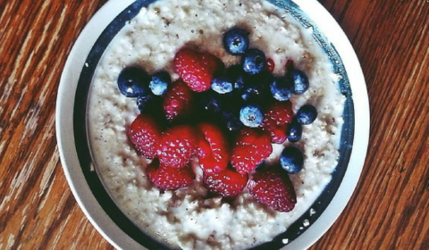 Mocha Raspberry Overnight Oats