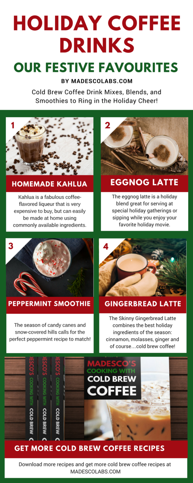 Holiday Coffee Drinks with Cold Brew Coffee